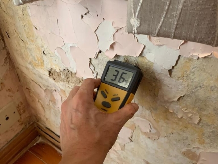 測試牆壁的濕度5