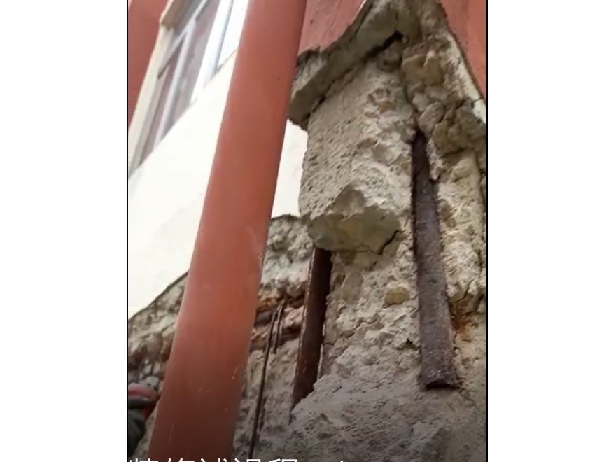 官塘月華街外牆修補2